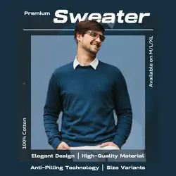 E-commerce Product Callout Fashion Premium Sweater