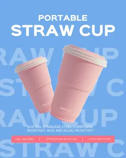 Foods & Beverage Straw cup Show Minimalist