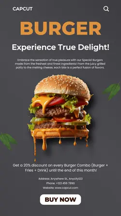 Food and Beverage Burger