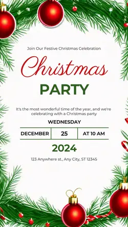 Christmas Night Party Instagram Story