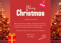 Non Marketing Christmas Red Minimalist