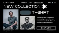 Fashion T-shirt Black Display Product Twitter Post