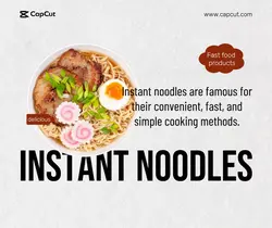 Food instant noodles evaluation simplicity