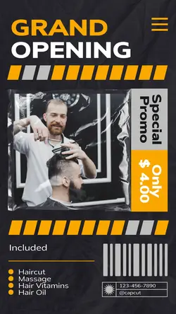 Other Industries Barber Shop Promotion
