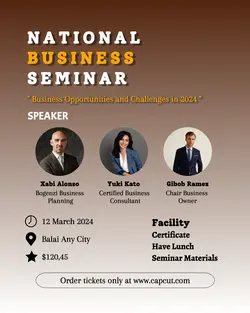 Business Seminar Product Display Potret Instagram