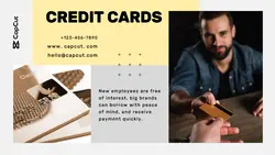 Financial credit cards Event promotion Modern