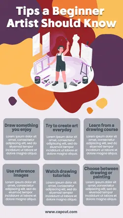 Tips a Beginner Artist Should Know Infographic
