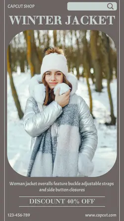 Fashion Winter Jacket Sale Promotion
