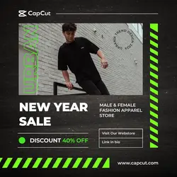Promotion New Year Men Fashion Instagram Post