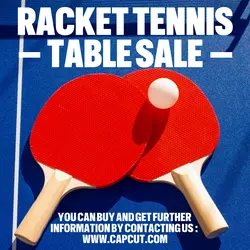 Racket Tennis Table Sale Product Display Instagram Blue Flat Modern
