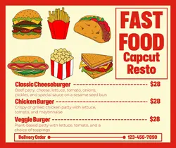 Food Fast Food Display Facebook