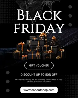Black Friday Promotion Instagram Portrait
