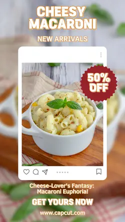 Food New Arrivals Promotion In Instagram Story