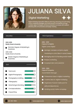 Business Resume Digital Marketing