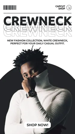 Fashion Crewneck Product Display Instagram Story