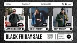 Black Friday Jacket Promotion Twitter Post