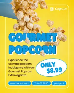 Food Promotion Popcorn Instagram Portrait