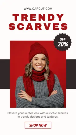 Fashion Scarf Promotion Instagram Story