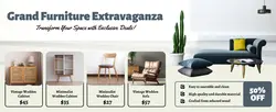 E-commerce Detail Page Grand Furniture Extravaganza