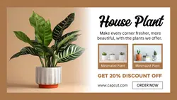 Furniture House Plant Promotion Twitter Post