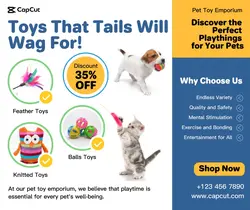 Pet Toys Promotion Facebook Post
