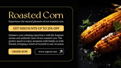 Food Roasted Corn Promotion Twitter Post