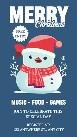 Merry Christmas Celebration Invitation Instagram Story