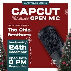 Christmas Open Mic Instagram Post