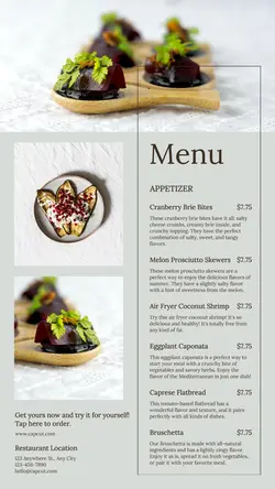 Foods & Beverage Menu Instagrm Story