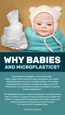 Non-Marketing: Babies and Microplastic Infographic