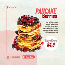Food & Beverages Pancake Berries