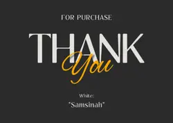 Non-Marketing Card Thank You Black Minimalist