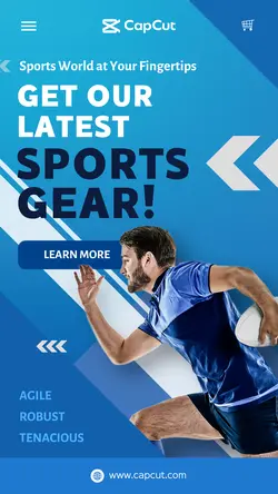Sports Gear Advertisement Mobile Page - Instagram Story