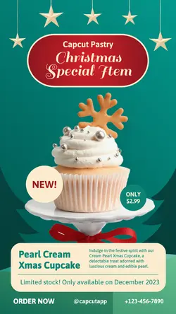 Christmas Cake Promotion Instagram Story