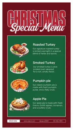 Christmas Special Menu Tiktok Post