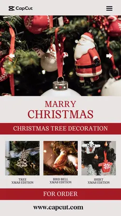 Christmas Tree Decoration Instagram Story