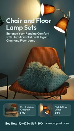 Household Accessories & Furniture Chair and Floor Instagram Story