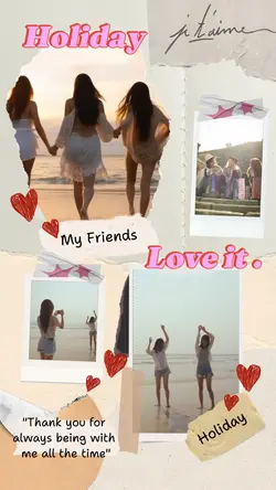 Non-Marketing Photo Collage Aesthetic Scrapbook