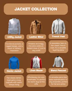 Fashion Jacket Collection Display