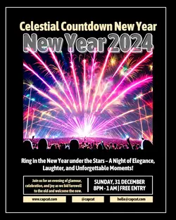 New Year's Invitation Instgram Portrait