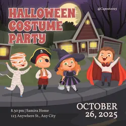 Halloween Costume Party Instagram Post