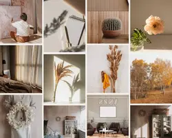 Non-Marketing Photo Collage Brown Aesthetic