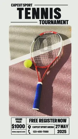 Sport Tennis Tournament Instagram Story