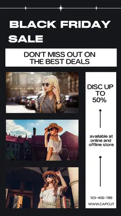 FASHION SALE BLACK FRIDAY INSTAGRAM POST
