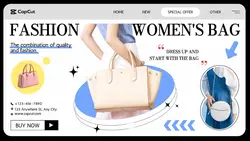 Clothing women's bag Showcase Minimalist