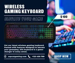 Other Game Keyboard Product Display Facebook Post