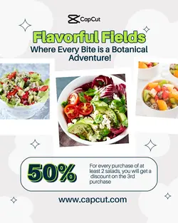 Food and Beverage Vegetarian Vegan Business Instagram Portrait Promotion