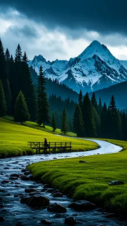 Wallpaper Creative Poster River