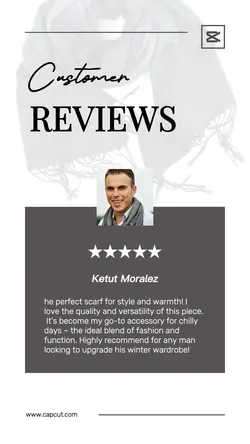 Fashion Scarf Customer Reviews Instagram Story