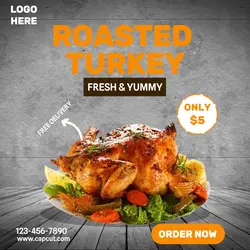 Food - Roasted Turkey - Instagram ad